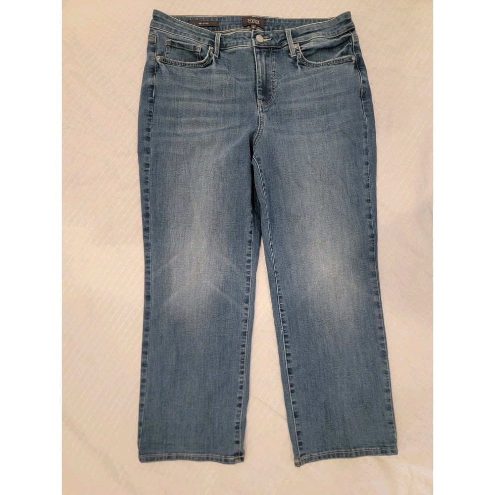 NYDJ Not Your Daughter's‎ cropped Cool Embrace jeans: Relaxed fit Womens 10 EUC